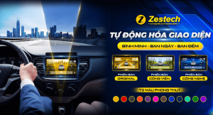 Màn hình Android Zestech ZT360G trang bị giao diện cá nhân hóa hiện đại