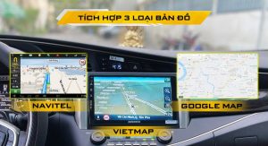 Màn hình Zestech Z800 Pro Slim tích hợp 3 phần mềm bản đồ