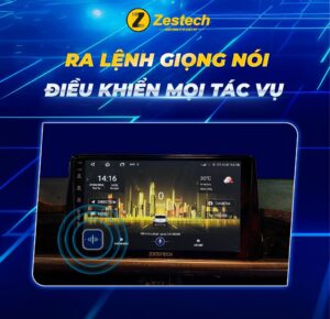 Giao diện màn hình Android Z18 với trợ lý giọng nói