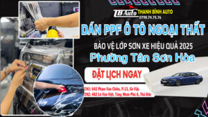 Dán phim PPF cách nhiệt ô tô tại phường Tân Sơn Hòa