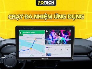 Chạy đa nhiệm ứng dụng - Ngoài ra, nhờ chip xử lý mạnh mẽ, bạn có thể vừa theo dõi bản đồ dẫn đường, vừa để con nhỏ xem Youtube trên cùng một màn hình mà không hề có độ trễ.